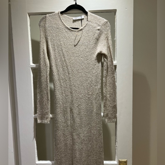 Zara Metallic Thread Maxi Dress - Picture 2 of 3